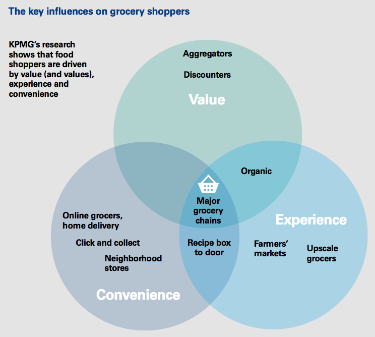 Figure 1 The key influences on grocery shoppers