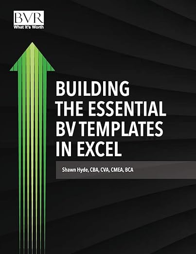 Book cover of Building the Essential Business Valuation Templates in Excel in IMAA E-library